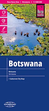(Land)Karte Reise Know-How Landkarte Botswana (1:1.000.000) von Peter Rump Verlag
