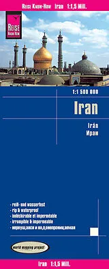 gefaltete (Land)Karte Reise Know-How Landkarte Iran (1:1.500.000) von 