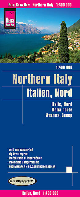  Reise Know-How Landkarte Italien, Nord / Northern Italy (1:400.000) de Reise Know-How Verlag Peter Rump
