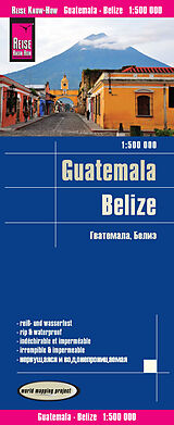 Carte (de géographie) pliée Reise Know-How Landkarte Guatemala, Belize (1:500.000) 500000 de Reise Know-How Verlag Peter Rump