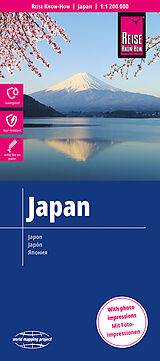 Carte (de géographie) pliée Reise Know-How Landkarte Japan (1:1.200.000) 1200000 de Peter Rump Verlag