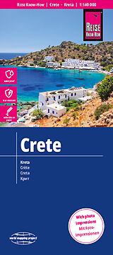 Carte (de géographie) pliée Reise Know-How Landkarte Kreta / Crete (1:140.000) 140000 de Reise Know-How Verlag Peter Rump