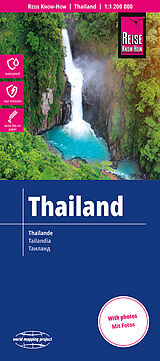 Carte (de géographie) pliée Reise Know-How Landkarte Thailand (1:1.200.000) 1200000 de Reise Know-How Verlag Peter Rump