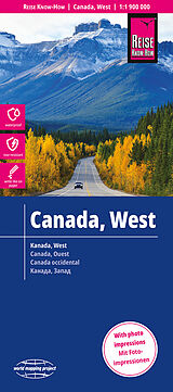 gefaltete (Land)Karte Reise Know-How Landkarte Kanada West / West Canada (1:1.900.000) von Reise Know-How Verlag Peter Rump