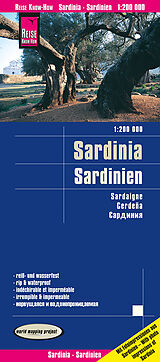 Carte (de géographie) pliée Reise Know-How Landkarte Sardinien / Sardinia (1:200.000) 200000 de Reise Know-How Verlag Peter Rump