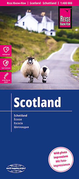 Carte (de géographie) Reise Know-How Landkarte Schottland / Scotland (1:400.000) de Reise Know-How Verlag Peter Rump GmbH