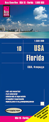 (Land)Karte Reise Know-How Landkarte USA 10, Florida (1:500.000) von Reise Know-How Verlag Peter Rump