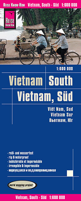 Carte (de géographie) pliée Reise Know-How Landkarte Vietnam Süd (1:600.000) 600000 de Reise Know-How Verlag Peter Rump