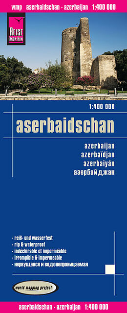 gefaltete (Land)Karte Reise Know-How Landkarte Aserbaidschan (1:400.000) von Reise Know-How Verlag Reise Know-How Verlag Peter Rump