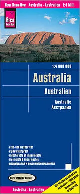 (Land)Karte Reise Know-How Landkarte Australien / Australia (1:4.000.000) von Reise Know-How Verlag Peter Rump