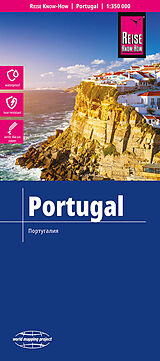 Carte (de géographie) pliée Reise Know-How Landkarte Portugal (1:350.000) 350000 de Reise Know-How Verlag Peter Rump