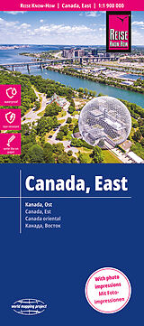 gefaltete (Land)Karte Reise Know-How Landkarte Kanada Ost / East Canada (1:1.900.000) von Reise Know-How Verlag Peter Rump