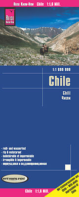 Carte (de géographie) pliée Reise Know-How Landkarte Chile (1:1.600.000) 1600000 de Reise Know-How Verlag Peter Rump