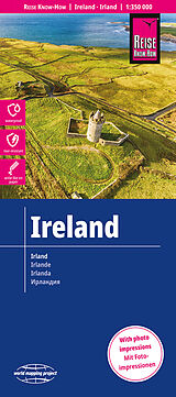 gefaltete (Land)Karte Reise Know-How Landkarte Irland / Ireland (1:350.000) 350000 von 
