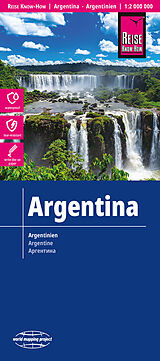 gefaltete (Land)Karte Reise Know-How Landkarte Argentinien / Argentina (1:2.000.000) von Reise Know-How Verlag Peter Rump