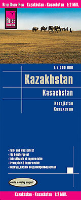 (Land)Karte Reise Know-How Landkarte Kasachstan / Kazakhstan (1:2.000.000) von Reise Know-How Verlag Peter Rump