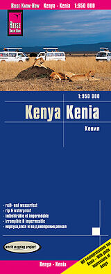 gefaltete (Land)Karte Reise Know-How Landkarte Kenia / Kenya (1:950.000) von Reise Know-How Verlag Peter Rump