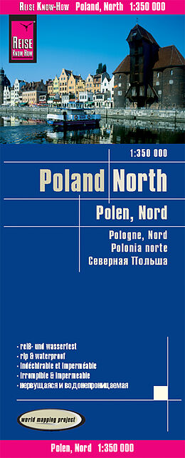 (Land)Karte Reise Know-How Landkarte Polen, Nord / Poland, North (1:350.000) von Reise Know-How Verlag Peter Rump