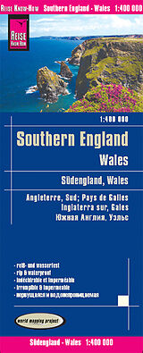 (Land)Karte Reise Know-How Landkarte Südengland, Wales (1:400.000). Southern England, Wales / Angleterre Süd, Pays de Galles / Inglaterra sur, Gales von Reise Know-How Verlag Peter Rump