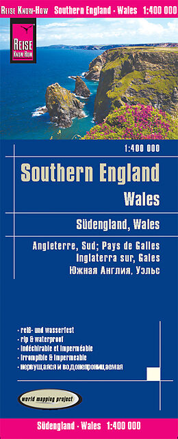 (Land)Karte Reise Know-How Landkarte Südengland, Wales (1:400.000) von Reise Know-How Verlag Peter Rump