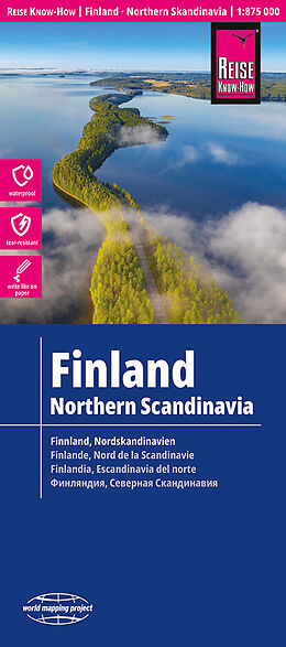 (Land)Karte Reise Know-How Landkarte Finnland und Nordskandinavien / Finland and Northern Scandinavia (1:875.000) von Reise Know-How Verlag Peter Rump GmbH