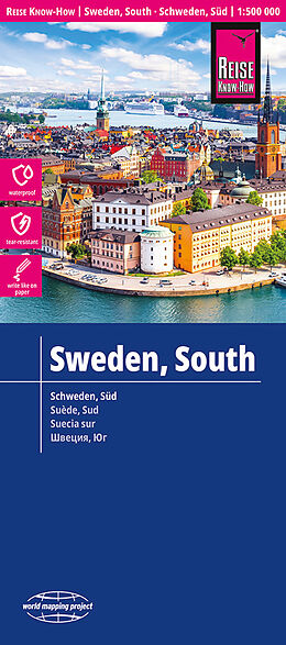 (Land)Karte Reise Know-How Landkarte Schweden Süd (1:500.000) von Reise Know-How Verlag Peter Rump GmbH