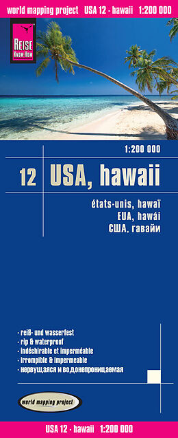 (Land)Karte Reise Know-How Landkarte USA 12, Hawaii (1:200.000) von Reise Know-How Verlag Peter Rump