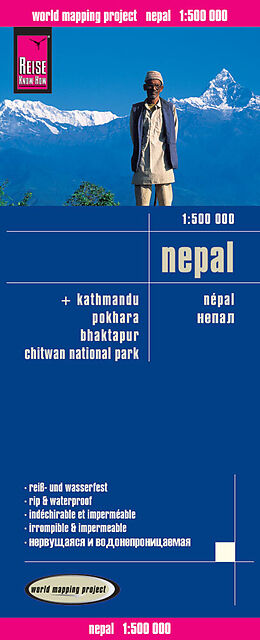 (Land)Karte Reise Know-How Landkarte Nepal (1:500.000) von Reise Know-How Verlag Peter Rump