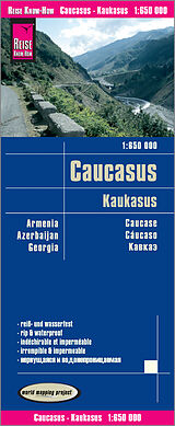 gefaltete (Land)Karte Reise Know-How Landkarte Kaukasus / Caucasus (1:650.000) : Armenien, Aserbaidschan, Georgien von Reise Know-How Verlag Peter Rump