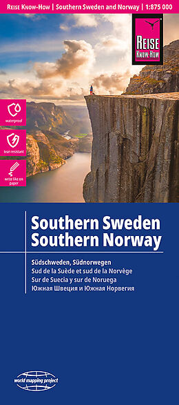 (Land)Karte Reise Know-How Landkarte Südschweden, Südnorwegen 1:875.000 875000 von Reise Know-How Verlag Peter Rump