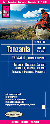 (Land)Karte Reise Know-How Landkarte Tansania, Ruanda, Burundi (1:1.200.000) von Reise Know-How Verlag Peter Rump