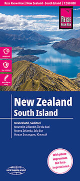 Carte (de géographie) pliée Reise Know-How Landkarte Neuseeland, Südinsel (1:550.000) 550000 de Reise Know-How Verlag Peter Rump GmbH