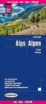 gefaltete (Land)Karte Reise Know-How Landkarte Alpen / Alps (1:550.000) 550000 von 