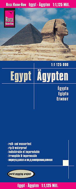 gefaltete (Land)Karte Reise Know-How Landkarte Ägypten (1:1.125.000) von Reise Know-How Verlag Peter Rump