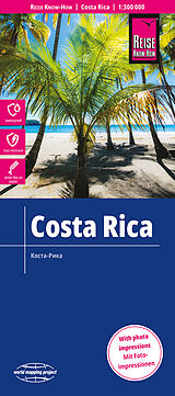 gefaltete (Land)Karte Reise Know-How Landkarte Costa Rica (1:300.000) von Reise Know-How Verlag Peter Rump