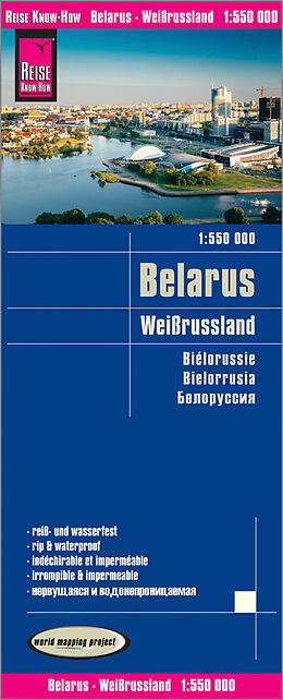 (Land)Karte Reise Know-How Landkarte Weißrussland / Belarus (1:550.000) von Reise Know-How Verlag Peter Rump