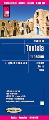(Land)Karte Reise Know-How Landkarte Tunesien (1:600.000) mit Djerba (1:300.000) von Reise Know-How Verlag Peter Rump