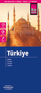 gefaltete (Land)Karte Reise Know-How Landkarte Türkei / Türkiye (1:1.100.000) 1100000 von Reise Know-How Verlag Peter Rump