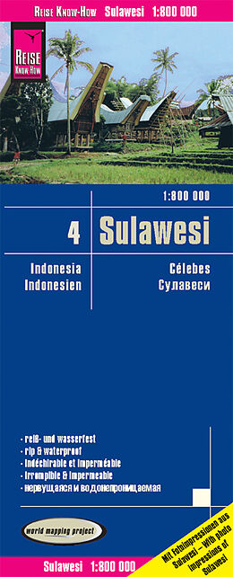 Reise Know-How Landkarte Sulawesi (1:800.000) - Indonesien 4 de Reise Know-How Verlag Peter Rump