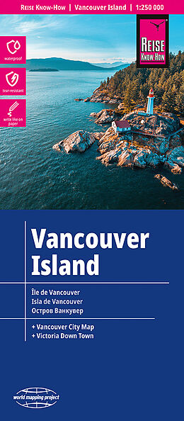 (Land)Karte Reise Know-How Landkarte Vancouver Island (1:250.000) von 
