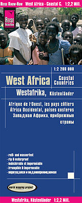 gefaltete (Land)Karte Reise Know-How Landkarte Westafrika, Küstenländer (1:2.200.000) : von Senegal bis Nigeria von Reise Know-How Verlag Peter Rump