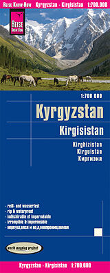 gefaltete (Land)Karte Reise Know-How Landkarte Kirgisistan / Kyrgyzstan (1:700.000) von Reise Know-How Verlag Peter Rump