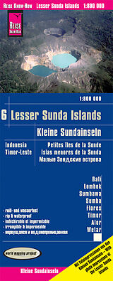 gefaltete (Land)Karte Reise Know-How Landkarte Kleine Sundainseln / Lesser Sunda Islands (1:800.000) - Bali, Lombok, Sumbawa, Sumba, Flores, Timor, Alor, Wetar - Karte Indonesien 6 von Reise Know-How Verlag Peter Rump