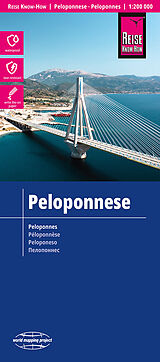 gefaltete (Land)Karte Reise Know-How Landkarte Peloponnese / Peloponnes (1:200.000) 650000 von Reise Know-How Verlag Peter Rump