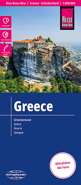 Carte (de géographie) Reise Know-How Landkarte Griechenland / Greece (1:650.000) de Reise Know-How Verlag Peter Rump