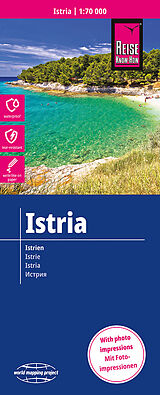 Carte (de géographie) Reise Know-How Landkarte Istrien / Istria (1:70.000) de Reise Know-How Verlag Peter Rump