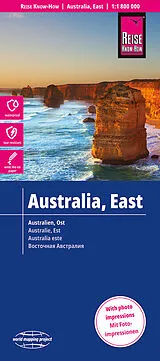 gefaltete (Land)Karte Reise Know-How Landkarte Australien, Ost / Australia, East (1:1.800.000) 1800000 von Reise Know-How Verlag Peter Rump GmbH