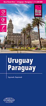 (Land)Karte Reise Know-How Landkarte Uruguay, Paraguay (1:1.200.000) von 