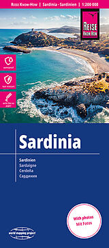 (Land)Karte Reise Know-How Landkarte Sardinien / Sardinia (1:200.000) von 