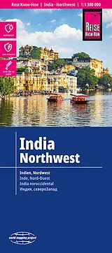 (Land)Karte Reise Know-How Landkarte Indien, Nordwest / India, Northwest (1:1.300.000) von 